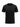 Camiseta masculina preta de algodão penteado com superfície lisa