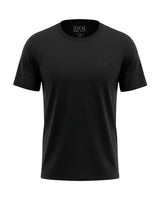 Camiseta Ziol Pima SilkTouch Preto masculina, frente da peça sem modelo, algodão peruano Pima
