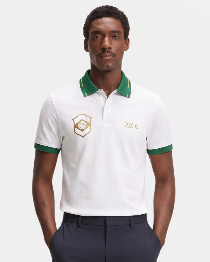 Polo Manga Curta Piquet Brasil Ziol