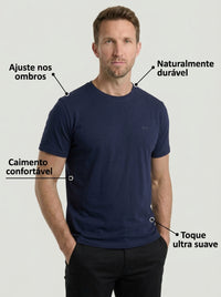 Camiseta Manga Curta Pima Cotton Clássica