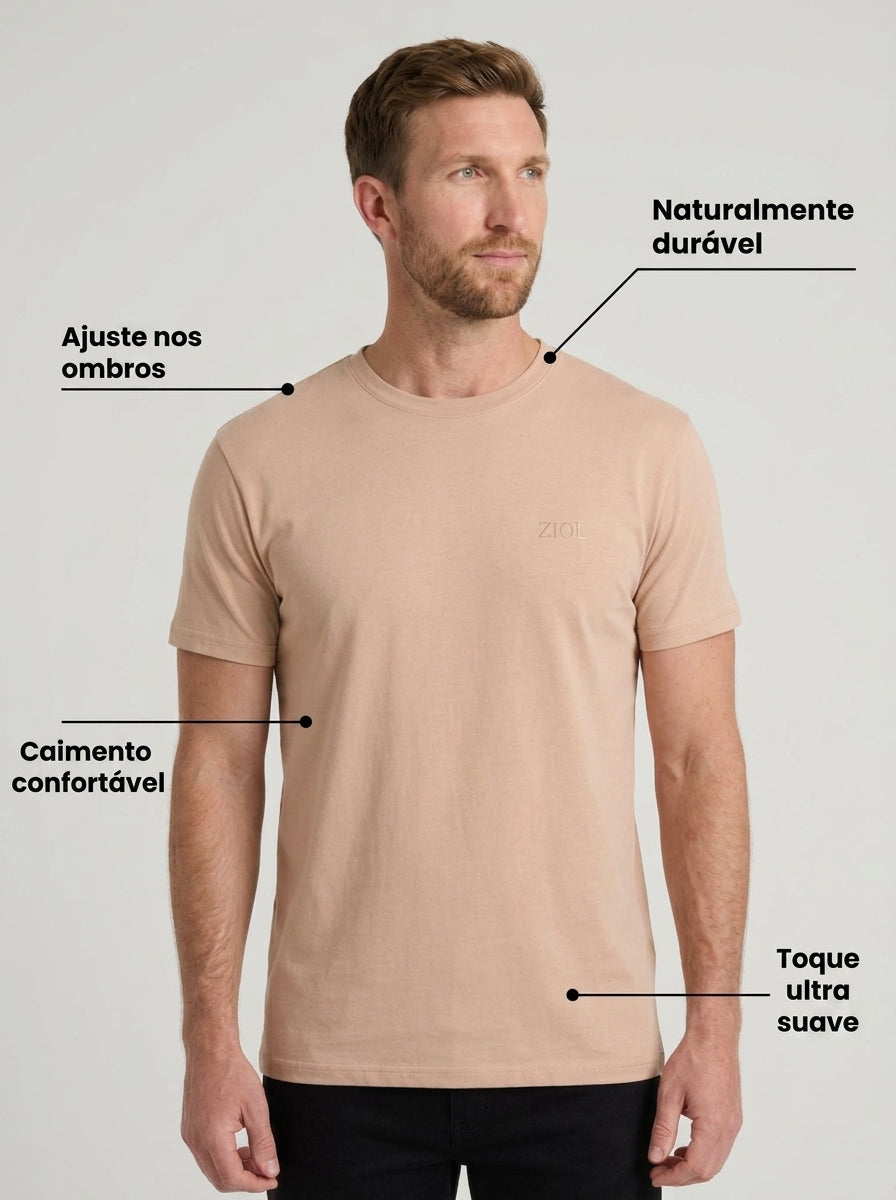 Camiseta Manga Curta Pima Cotton Clássica